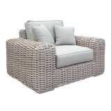 Portugal Outdoor Beige Wicker Chair