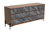 Nova Domus Metcalf Mid Century Walnut & Grey Dresser