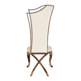 Bonnie Beige Velvet & Rose Gold Dining Chair (Set of 2)