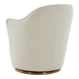 Vera Modern Sherpa Swivel Accent Chair