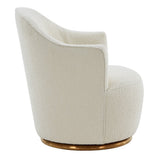 Vera Modern Sherpa Swivel Accent Chair