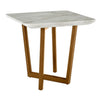 James Mid Century Walnut + Ceramic End Table