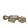 Ko Tao Outdoor Beige + Wicker Sofa