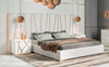 Nixa Modern White + Gold Bedroom Set