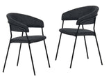 Marlynn Modern Dark Grey Dining Chair Set of 2