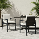 Cuba Modern Outdoor Dining Chair Set of 2