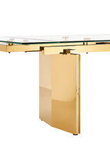 Nassim Glam Glass Extendable Dining Table