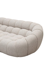 Yolonda Modern Beige Curved Sectional Sofa