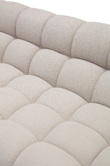 Yolonda Modern Beige Curved Sectional Sofa