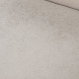 Prince Contemporary Off White Fabric + Silver Accent Chair
