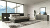 Queen Manchester- Contemporary Dark Grey 4-Piece Bedroom Set
