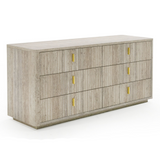 Daystar + Roma Modern Beige Velvet + Travertine + Gold Bedroom Set