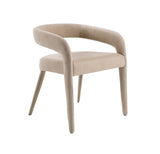Mundra Modern Beige Fabric Dining Chair