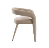 Mundra Modern Beige Fabric Dining Chair