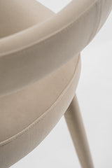 Mundra Modern Beige Fabric Dining Chair