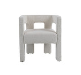 Drea Modern White Fabric Dining Chair