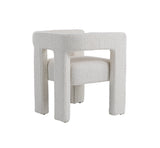 Drea Modern White Fabric Dining Chair