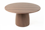 Sheridan Mid-Century Modern Walnut Round Dining Table