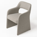 Bishop Modern Grey Fabric Dining Chair
