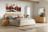Winters Modern Natural Oak Bedroom Set