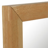 Santa Barbara Modern Natural Rectangular Mirror