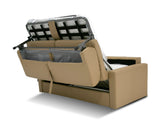 Revers Italian Modern Desert Leather 55" Sofa bed