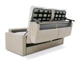 Revers Italian Modern Sand Fabric 63" Sofa Bed