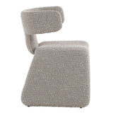Bergman Modern Off-White Fabric Dining Chair