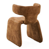 Bergman Modern Camel Velvet Dining Chair