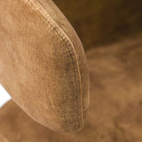 Bergman Modern Camel Velvet Dining Chair