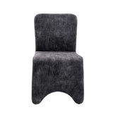 Ditka Modern Grey Velvet Dining Chair (Set of 2)