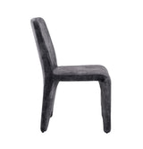 Ditka Modern Grey Velvet Dining Chair (Set of 2)