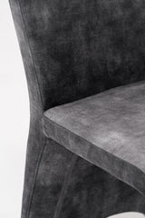 Ditka Modern Grey Velvet Dining Chair (Set of 2)