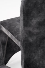 Ditka Modern Grey Velvet Dining Chair (Set of 2)