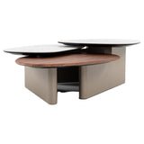 Robson Modern Ceramic + Walnut Coffee Table
