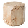 July Modern Mapa Burl Round End Table