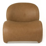 Donovan Modern Brown Leather Accent Chair