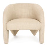 Halton Modern Beige Fabric Accent Chair