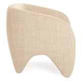 Halton Modern Beige Fabric Accent Chair
