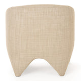 Halton Modern Beige Fabric Accent Chair