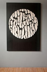VIG23026 39 X 59 Black Framed Painting