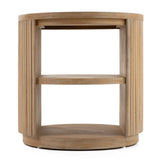 Jacobson Modern Natural Acacia End Table