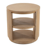 Jacobson Modern Natural Acacia End Table