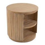 Jacobson Modern Natural Acacia End Table