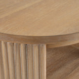 Jacobson Modern Natural Acacia End Table