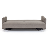 Fredonia Modern Grey Fabric Sofa Bed with Storage