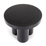 Bruni Modern Black Concrete End Table