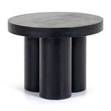Bruni Modern Black Concrete End Table