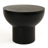 Fate Modern Black Concrete End Table