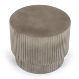 Gruver Modern Grey Concrete End Table